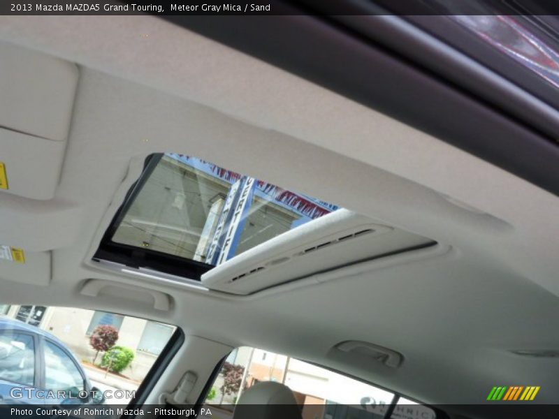 Meteor Gray Mica / Sand 2013 Mazda MAZDA5 Grand Touring