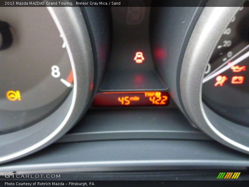 Meteor Gray Mica / Sand 2013 Mazda MAZDA5 Grand Touring