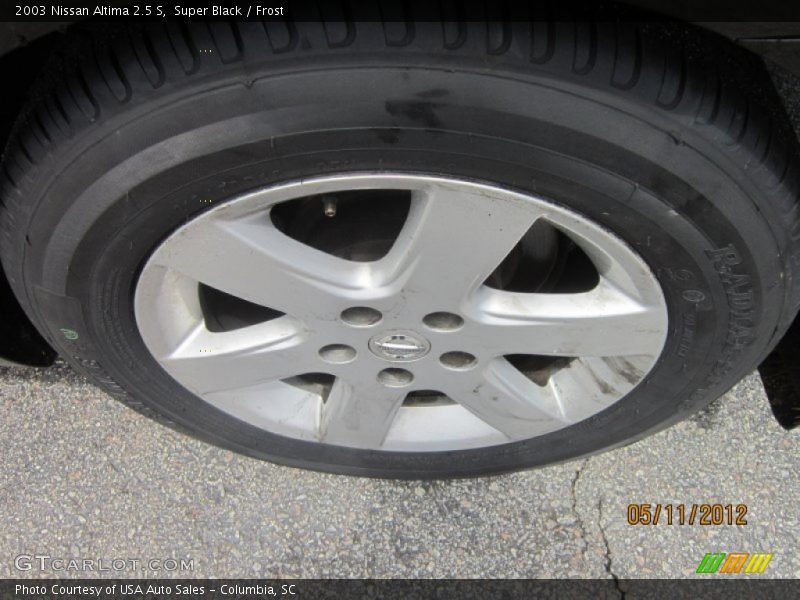 Super Black / Frost 2003 Nissan Altima 2.5 S