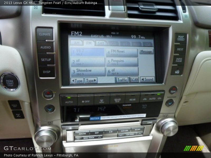 Tungsten Pearl / Ecru/Auburn Bubinga 2013 Lexus GX 460