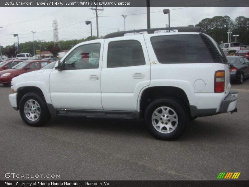 Summit White / Gray/Dark Charcoal 2003 Chevrolet Tahoe Z71 4x4
