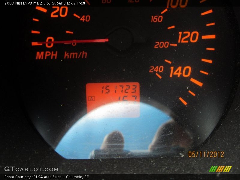 Super Black / Frost 2003 Nissan Altima 2.5 S