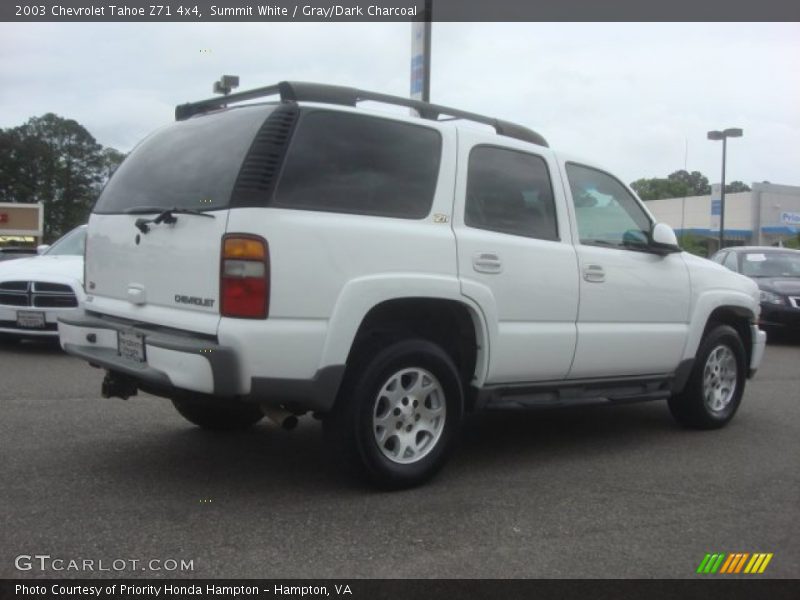 Summit White / Gray/Dark Charcoal 2003 Chevrolet Tahoe Z71 4x4