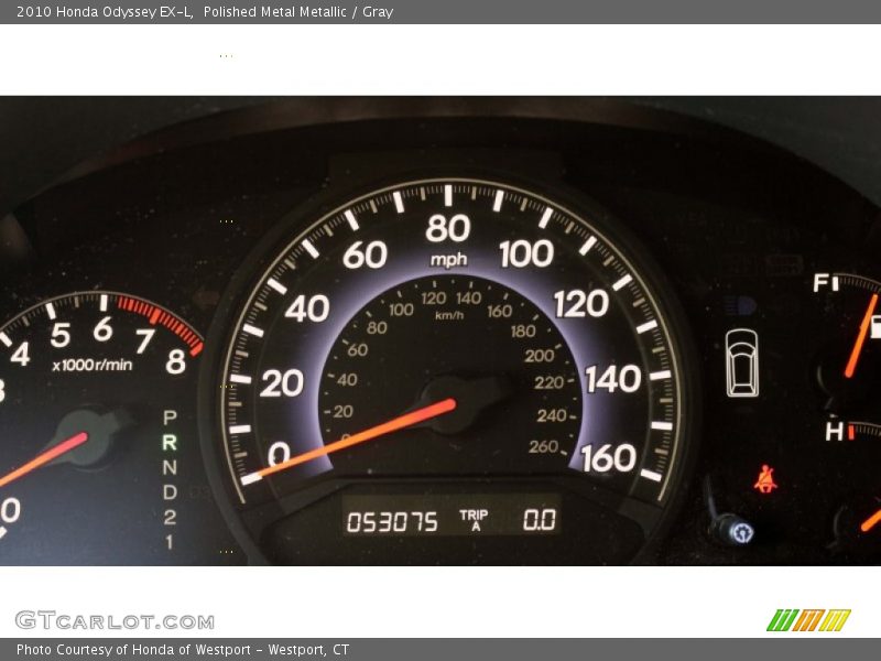 Polished Metal Metallic / Gray 2010 Honda Odyssey EX-L