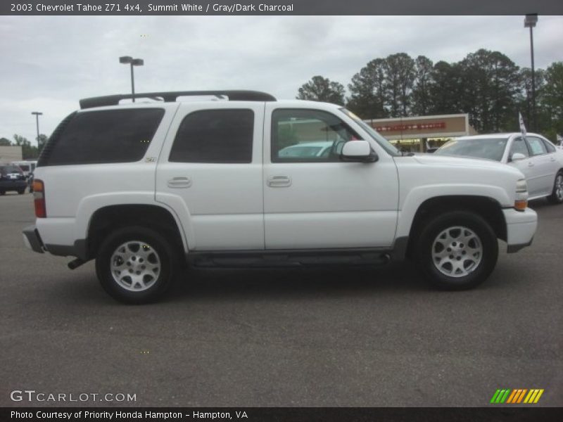 Summit White / Gray/Dark Charcoal 2003 Chevrolet Tahoe Z71 4x4