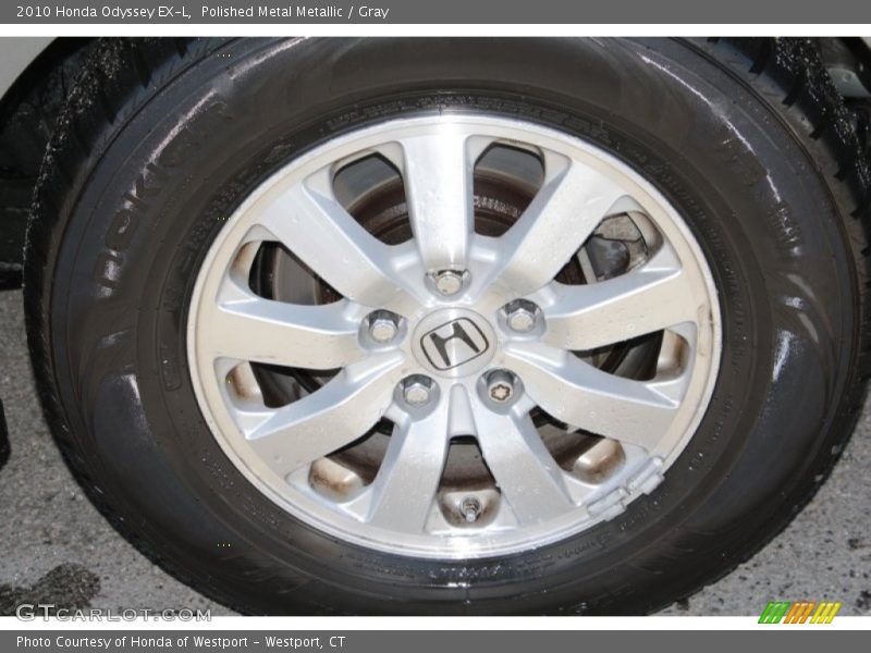 Polished Metal Metallic / Gray 2010 Honda Odyssey EX-L