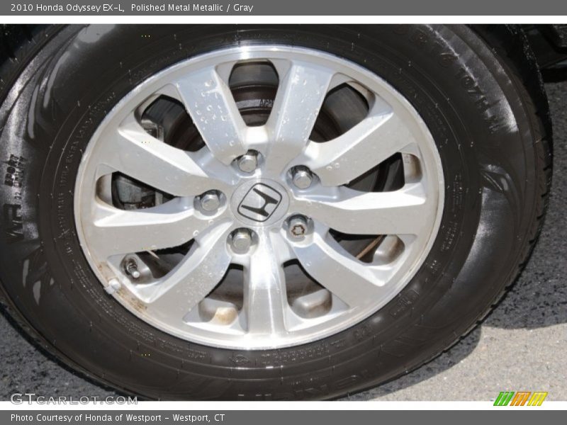 Polished Metal Metallic / Gray 2010 Honda Odyssey EX-L