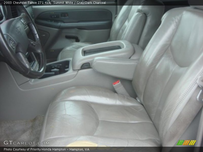 Summit White / Gray/Dark Charcoal 2003 Chevrolet Tahoe Z71 4x4