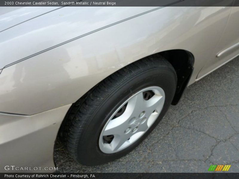 Sandrift Metallic / Neutral Beige 2003 Chevrolet Cavalier Sedan