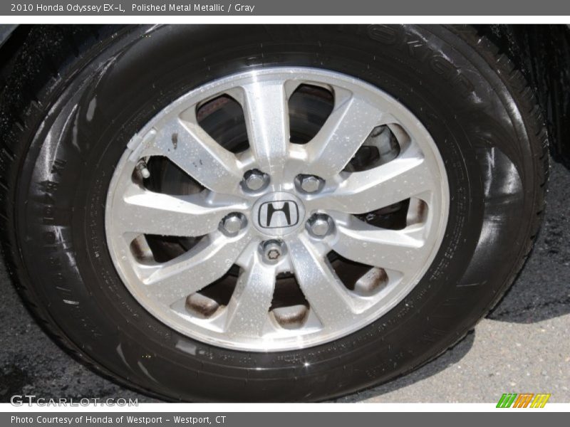 Polished Metal Metallic / Gray 2010 Honda Odyssey EX-L