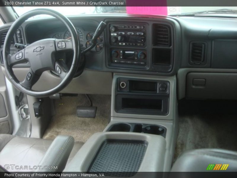 Summit White / Gray/Dark Charcoal 2003 Chevrolet Tahoe Z71 4x4