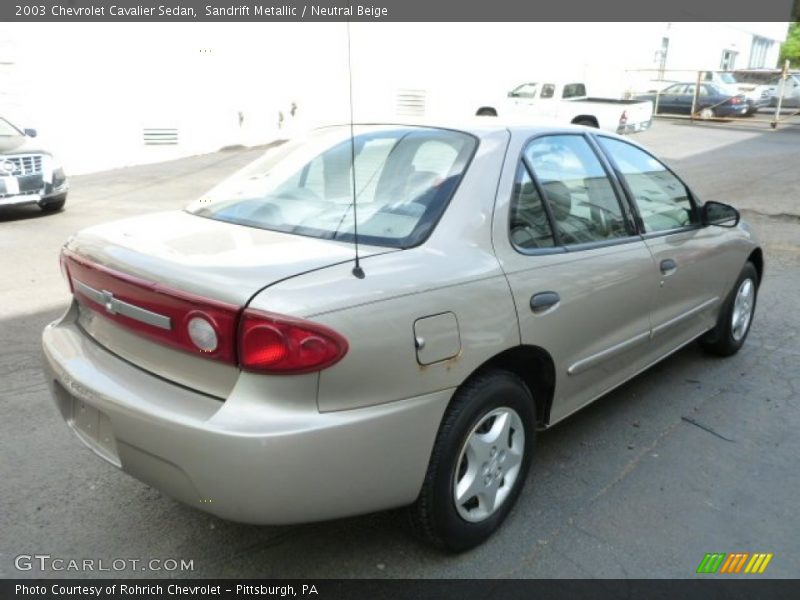 Sandrift Metallic / Neutral Beige 2003 Chevrolet Cavalier Sedan