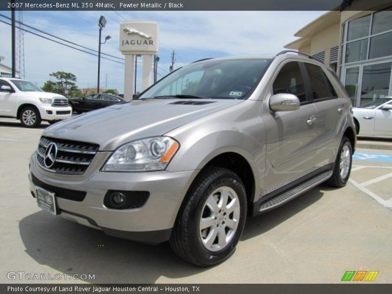 Pewter Metallic / Black 2007 Mercedes-Benz ML 350 4Matic