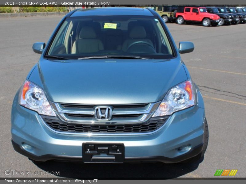 Glacier Blue Metallic / Ivory 2011 Honda CR-V EX-L 4WD