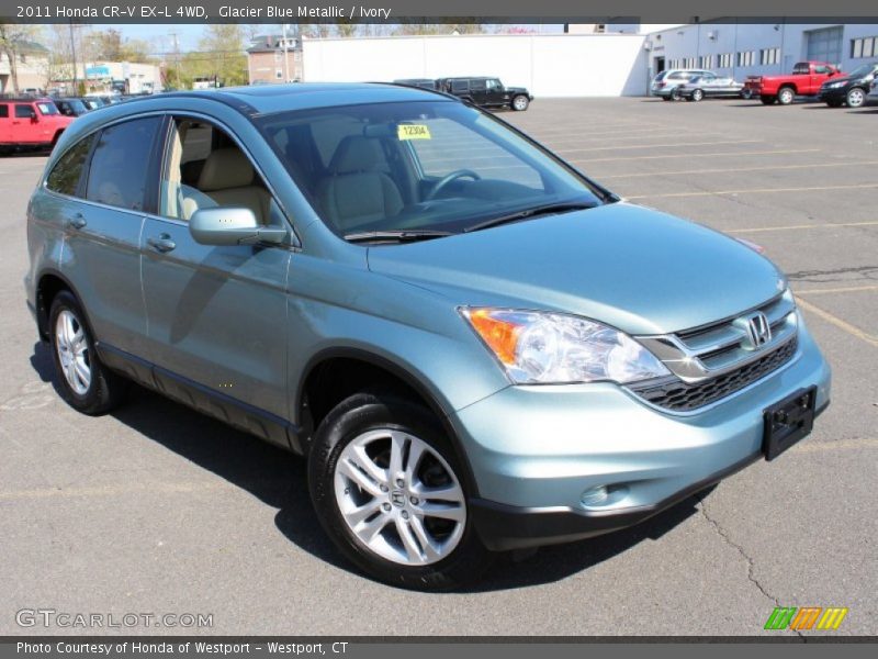 Glacier Blue Metallic / Ivory 2011 Honda CR-V EX-L 4WD