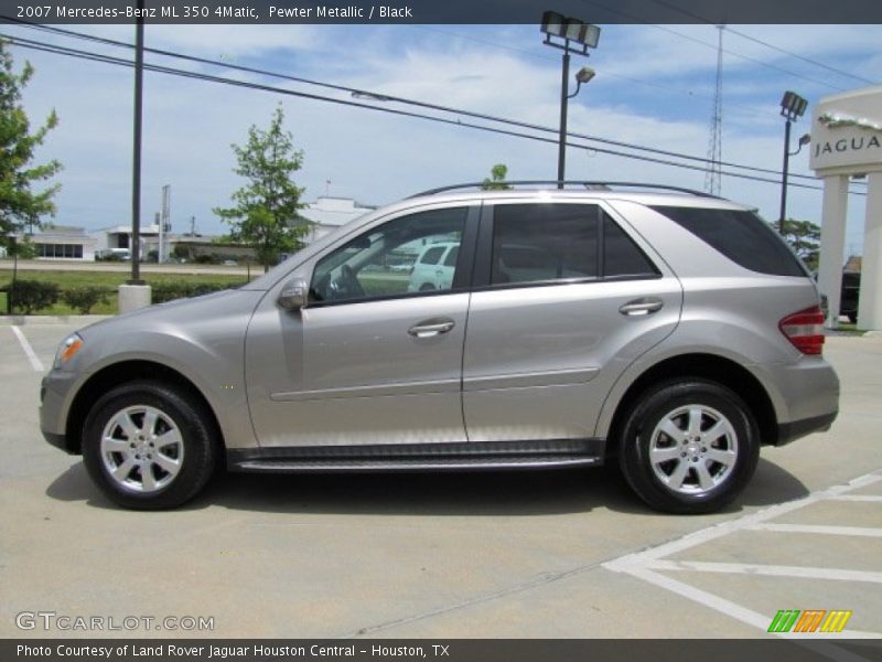 Pewter Metallic / Black 2007 Mercedes-Benz ML 350 4Matic