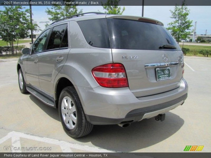 Pewter Metallic / Black 2007 Mercedes-Benz ML 350 4Matic