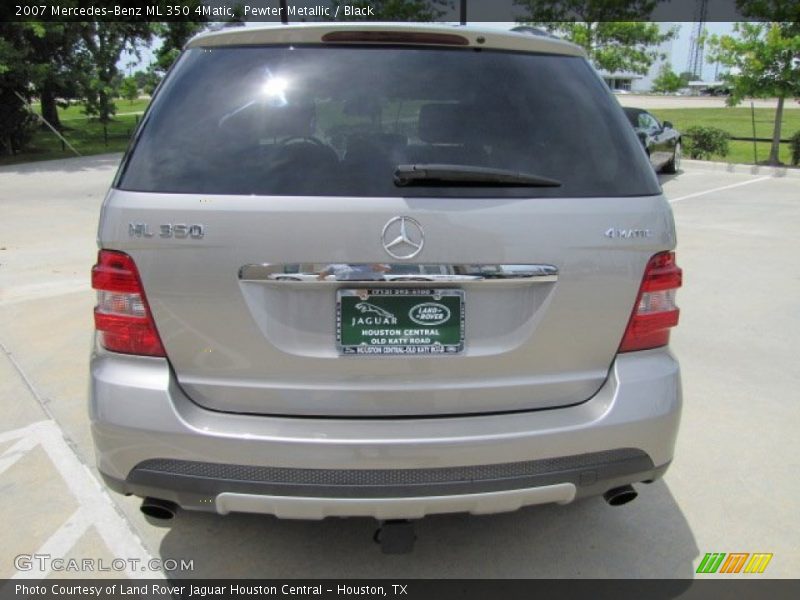Pewter Metallic / Black 2007 Mercedes-Benz ML 350 4Matic