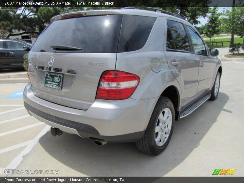 Pewter Metallic / Black 2007 Mercedes-Benz ML 350 4Matic