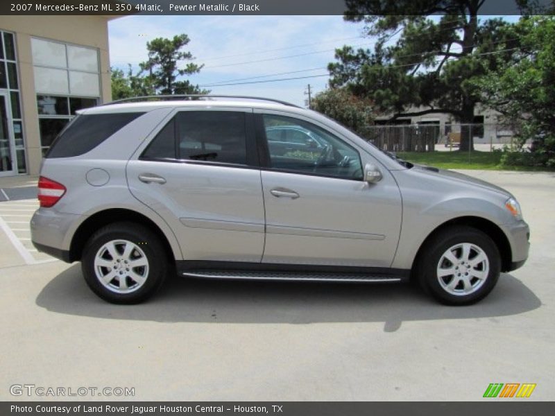 Pewter Metallic / Black 2007 Mercedes-Benz ML 350 4Matic