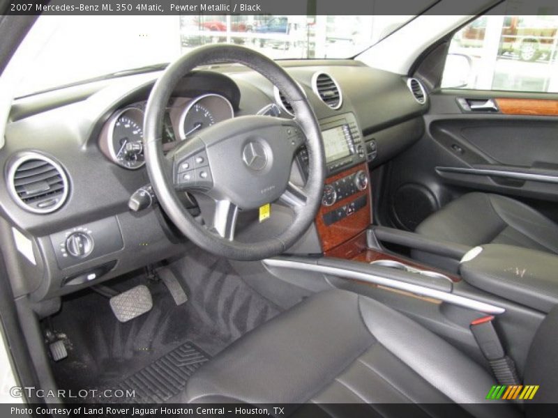 Pewter Metallic / Black 2007 Mercedes-Benz ML 350 4Matic