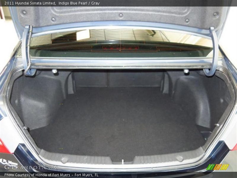 Indigo Blue Pearl / Gray 2011 Hyundai Sonata Limited