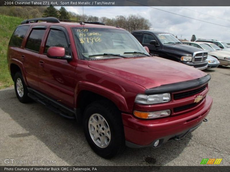 Sport Red Metallic / Tan/Neutral 2004 Chevrolet Tahoe Z71 4x4