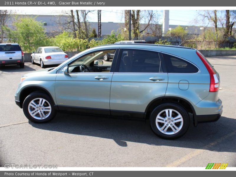 Glacier Blue Metallic / Ivory 2011 Honda CR-V EX-L 4WD