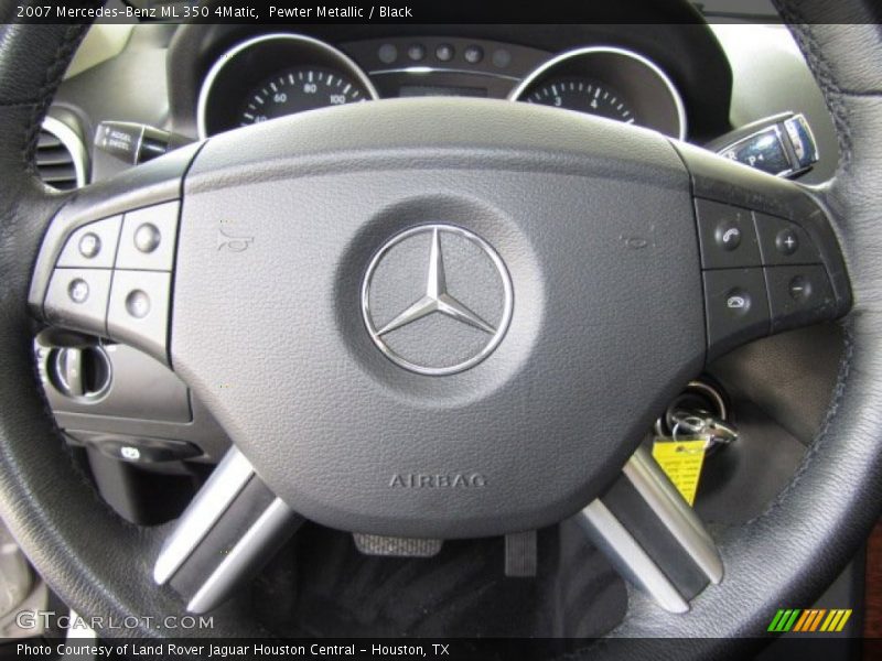 Pewter Metallic / Black 2007 Mercedes-Benz ML 350 4Matic