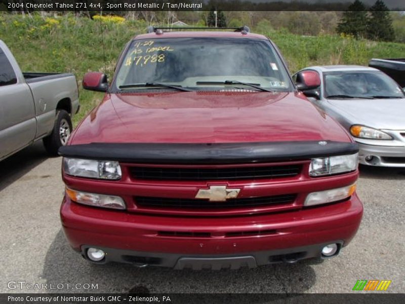 Sport Red Metallic / Tan/Neutral 2004 Chevrolet Tahoe Z71 4x4