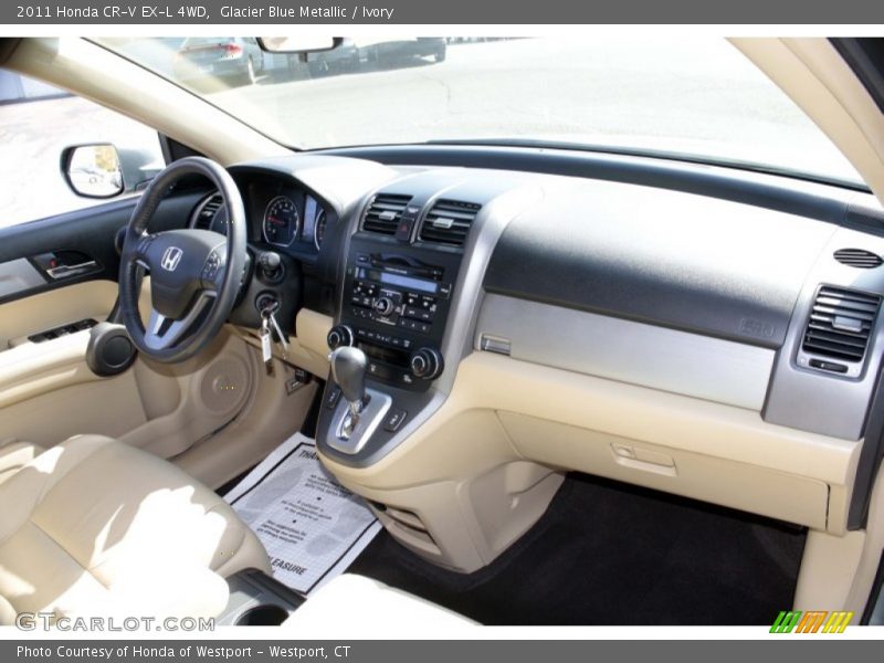 Glacier Blue Metallic / Ivory 2011 Honda CR-V EX-L 4WD