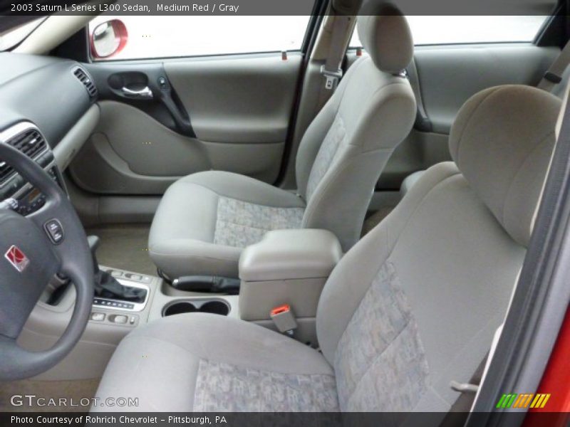 Medium Red / Gray 2003 Saturn L Series L300 Sedan