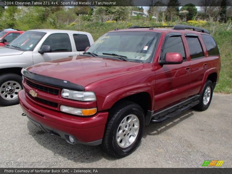 Sport Red Metallic / Tan/Neutral 2004 Chevrolet Tahoe Z71 4x4
