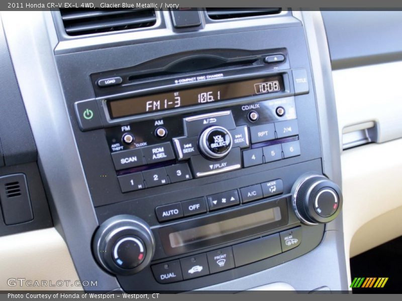 Glacier Blue Metallic / Ivory 2011 Honda CR-V EX-L 4WD