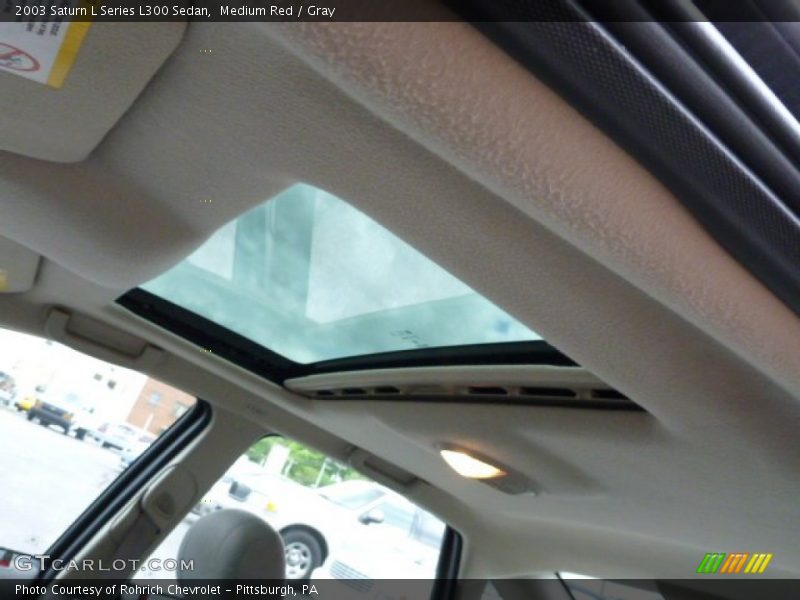 Medium Red / Gray 2003 Saturn L Series L300 Sedan