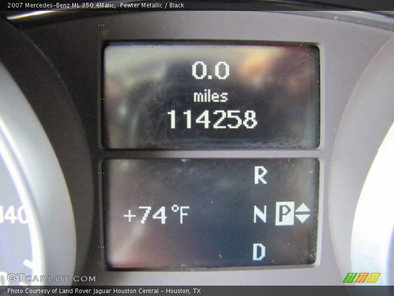 Pewter Metallic / Black 2007 Mercedes-Benz ML 350 4Matic