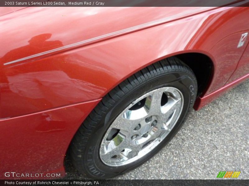 Medium Red / Gray 2003 Saturn L Series L300 Sedan