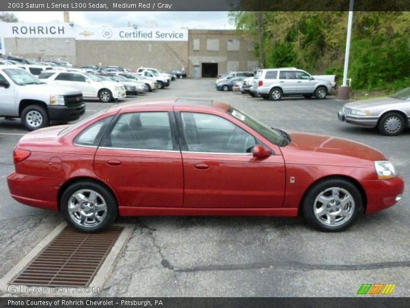 Medium Red / Gray 2003 Saturn L Series L300 Sedan