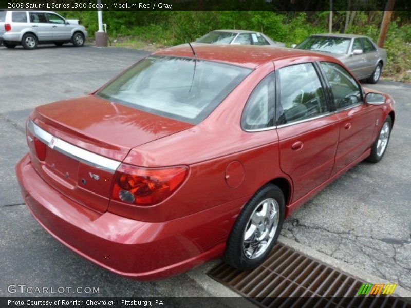 Medium Red / Gray 2003 Saturn L Series L300 Sedan