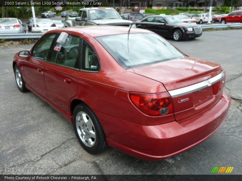 Medium Red / Gray 2003 Saturn L Series L300 Sedan