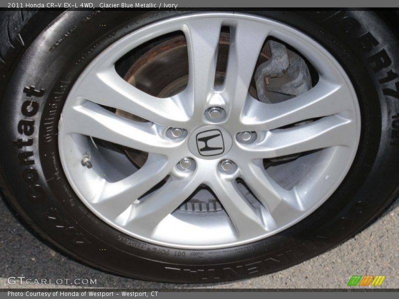 Glacier Blue Metallic / Ivory 2011 Honda CR-V EX-L 4WD