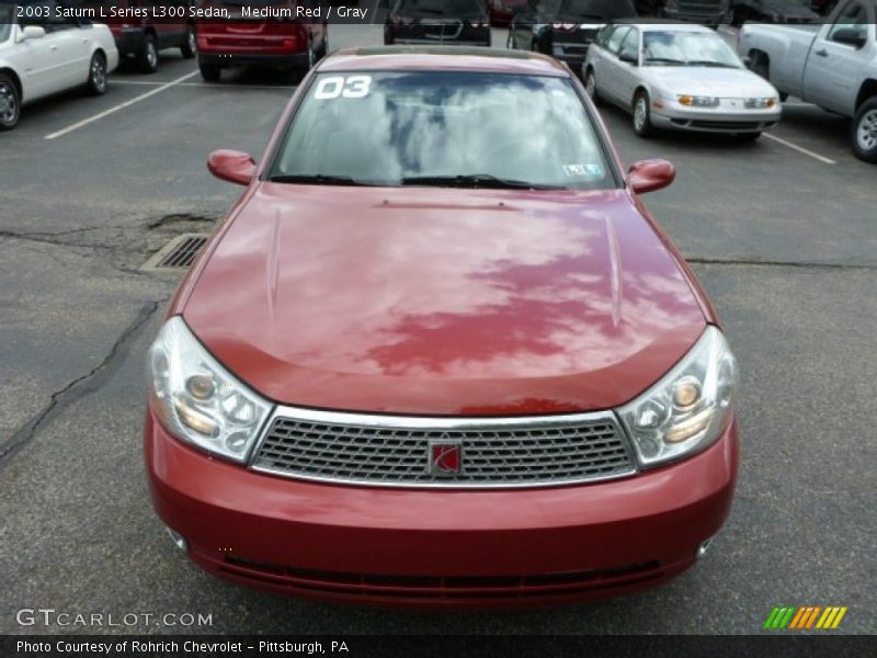 Medium Red / Gray 2003 Saturn L Series L300 Sedan