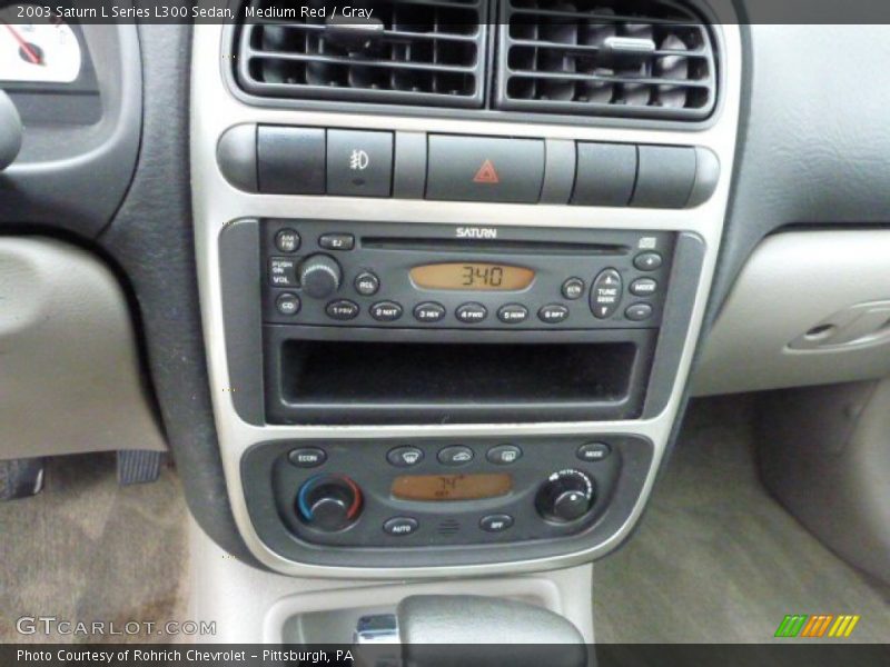 Medium Red / Gray 2003 Saturn L Series L300 Sedan