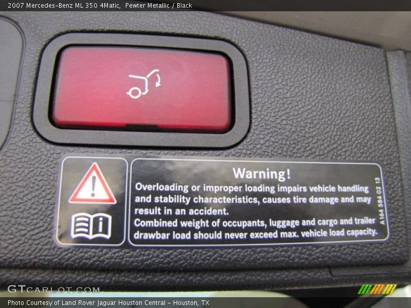 Pewter Metallic / Black 2007 Mercedes-Benz ML 350 4Matic