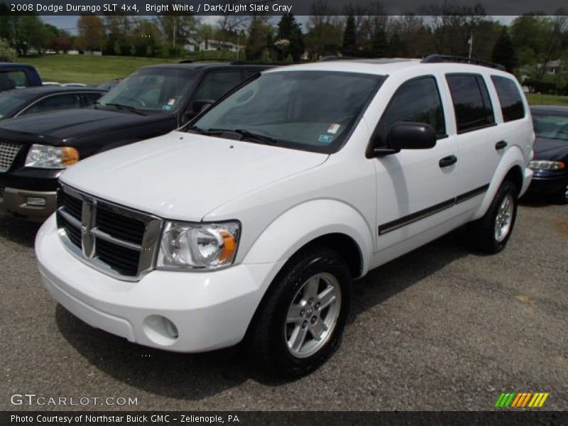 Bright White / Dark/Light Slate Gray 2008 Dodge Durango SLT 4x4
