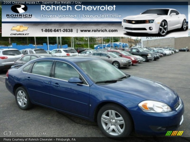 Superior Blue Metallic / Gray 2006 Chevrolet Impala LT