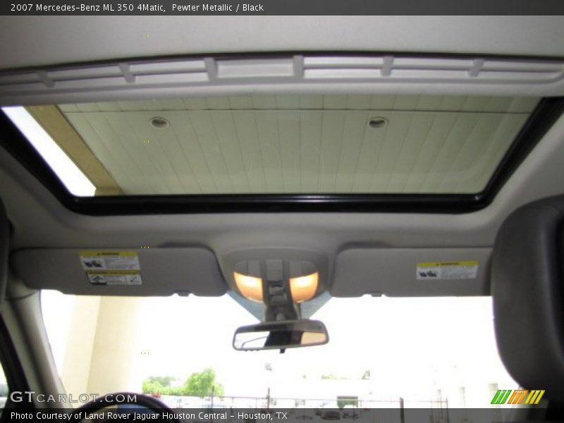 Pewter Metallic / Black 2007 Mercedes-Benz ML 350 4Matic