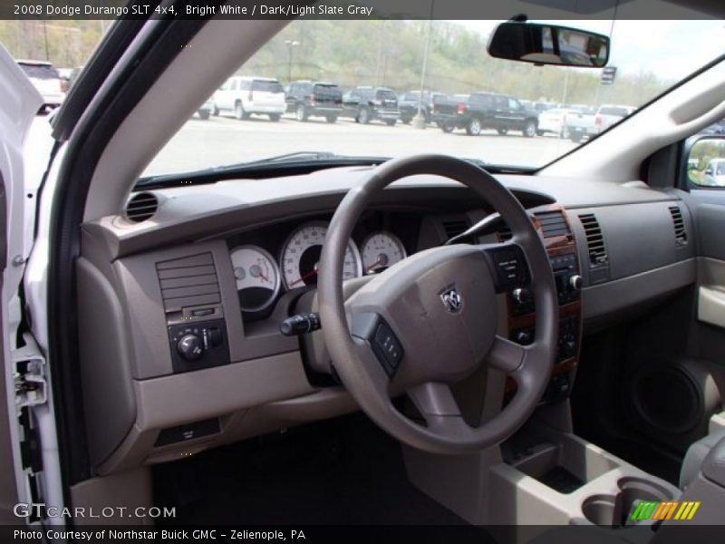 Bright White / Dark/Light Slate Gray 2008 Dodge Durango SLT 4x4