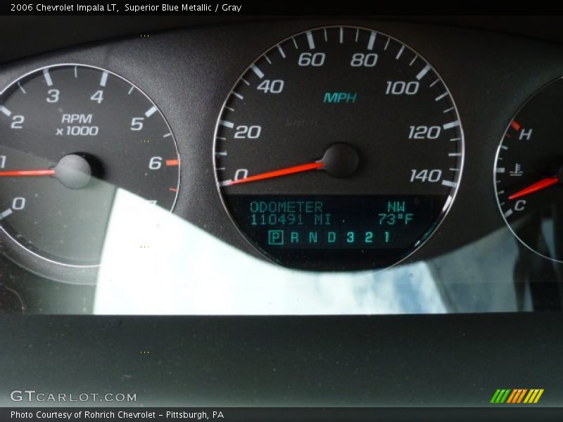 Superior Blue Metallic / Gray 2006 Chevrolet Impala LT