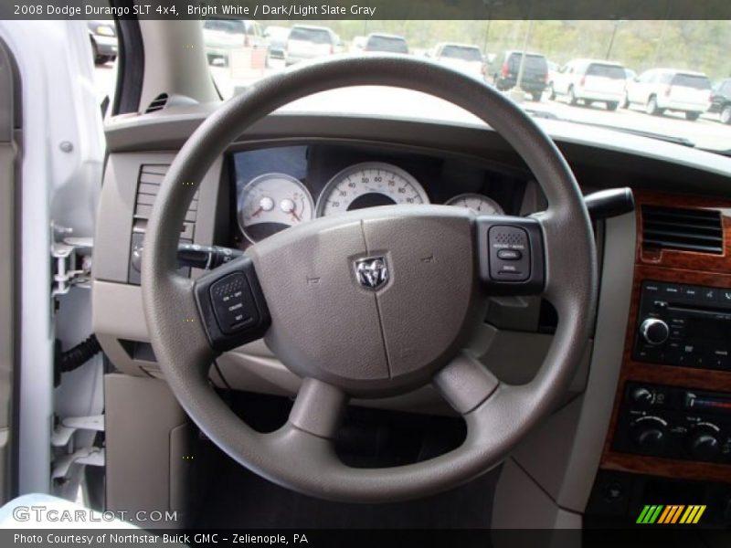 Bright White / Dark/Light Slate Gray 2008 Dodge Durango SLT 4x4